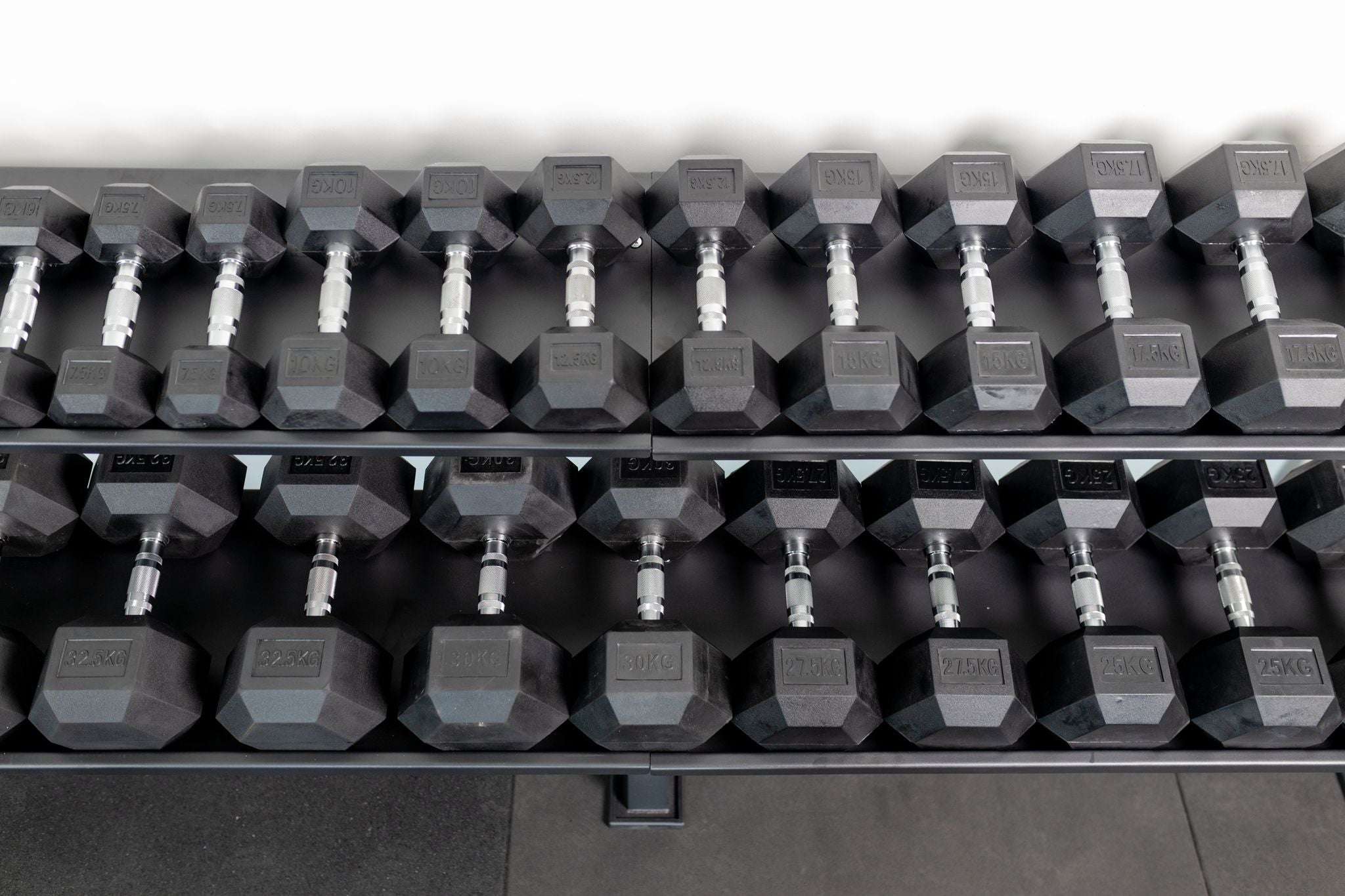 4 KG HEX DUMBBELL - RUBBER COATED - Image 5